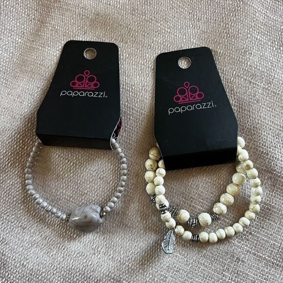 Lot of 2 PAPARAZZI Beaded Stretch Bracelets‎ Multicolor - Picture 9 of 9